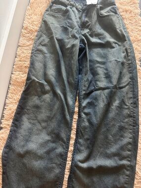 NWT zara Blue faded barrel Straight-Leg Jeans